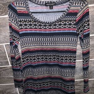 Cute stripe pattern soft long sleeve